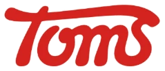 Toms Toms Swedish candy brand logo
